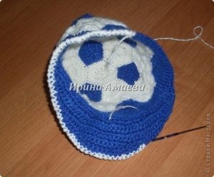 Futbol Topu Şeklinde Şapka Yapılışı - Resim 14