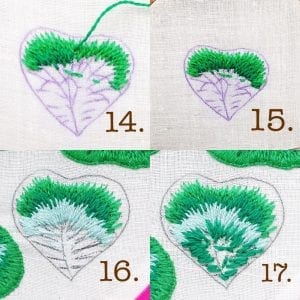 Stumpwork Tekniği ile Broş Yapımı - Resim 10