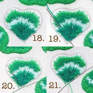 Stumpwork Tekniği ile Broş Yapımı - Resim 12