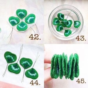 Stumpwork Tekniği ile Broş Yapımı - Resim 13