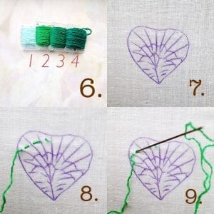 Stumpwork Tekniği ile Broş Yapımı - Resim 14
