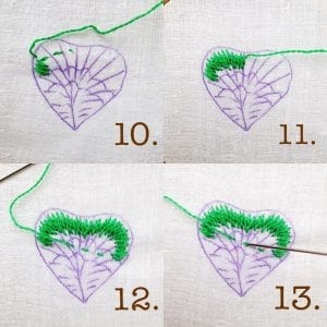 Stumpwork Tekniği ile Broş Yapımı - Resim 15