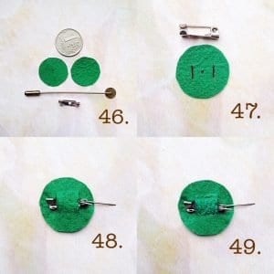 Stumpwork Tekniği ile Broş Yapımı - Resim 16