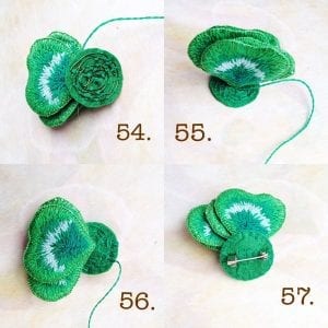 Stumpwork Tekniği ile Broş Yapımı - Resim 2
