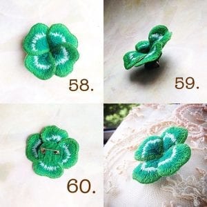 Stumpwork Tekniği ile Broş Yapımı - Resim 3