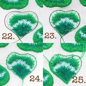 Stumpwork Tekniği ile Broş Yapımı - Resim 8