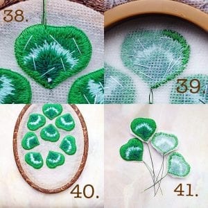 Stumpwork Tekniği ile Broş Yapımı - Resim 9