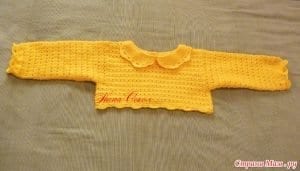 Üstü Örgü Altı Kumaş Bebek Elbisesi - Resim 8