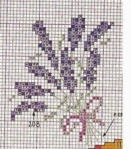 Lavanta Kesesi Kanaviçe Etamin Şablonları - Resim 11