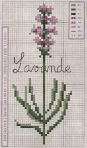 Lavanta Kesesi Kanaviçe Etamin Şablonları - Resim 21