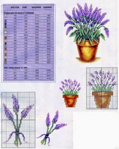 Lavanta Kesesi Kanaviçe Etamin Şablonları - Resim 29