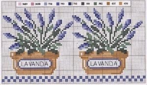 Lavanta Kesesi Kanaviçe Etamin Şablonları - Resim 31