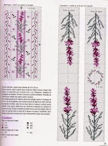 Lavanta Kesesi Kanaviçe Etamin Şablonları - Resim 6