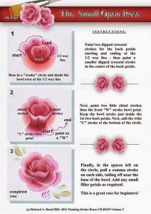 One Stroke Tekniği ile Gül Yapımı - Resim 8