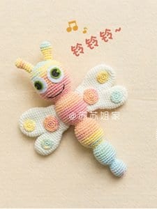 Amigurumi Kelebek Çıngırak Yapılışı Tarifi - Amigurumi Kelebek Çıngırak Yapılışı 20