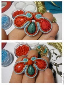 Boncuk Küpe Yapılışı Desenleri Modelleri - Resim 12