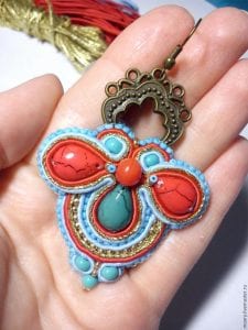 Boncuk Küpe Yapılışı Desenleri Modelleri - Resim 24