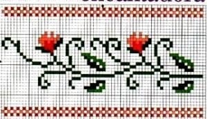 Kanaviçe Çiçek Desen Modelleri - Resim 12