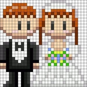 Kanaviçe Gelin Damat Şablonları - Resim 15