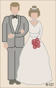 Kanaviçe Gelin Damat Şablonları - Resim 29
