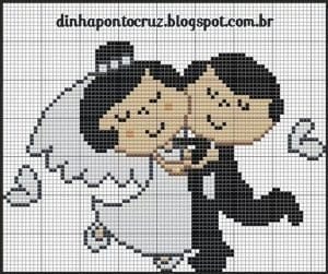 Kanaviçe Gelin Damat Şablonları - Resim 30
