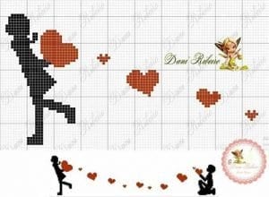 Kanaviçe Gelin Damat Şablonları - Resim 45