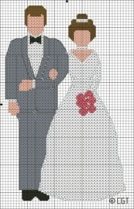 Kanaviçe Gelin Damat Şablonları - Resim 47
