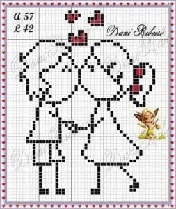 Kanaviçe Gelin Damat Şablonları - Resim 48