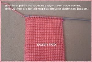 Tunus İşi Patik Yapılışı - Resim 5