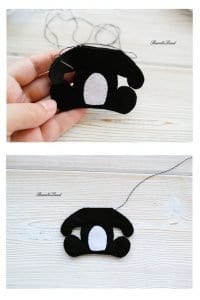Keçe Panda Yapımı - Resim 4