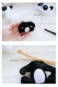 Keçe Panda Yapımı - Resim 9
