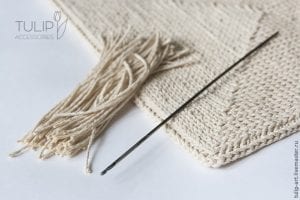 Delikli Kanvas Kumaş Üzerine Paspas Yapımı - Resim 24