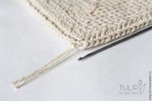 Delikli Kanvas Kumaş Üzerine Paspas Yapımı - Resim 25