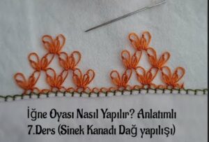 İğne Oyası Sinek Kanadı Dağ Yapımı 1