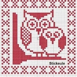 Kanaviçe Etamin Baykuş Şablonları - Resim 4