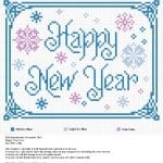 Kanaviçe Etamin Yeni Yıl Şablonları 9
