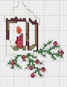 Kanaviçe Etamin Yeni Yıl Şablonları - Resim 22
