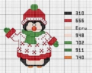 Kanaviçe Etamin Yeni Yıl Şablonları - Resim 23