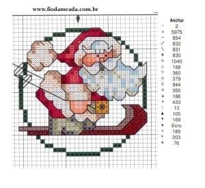 Kanaviçe Etamin Yeni Yıl Şablonları - Resim 51