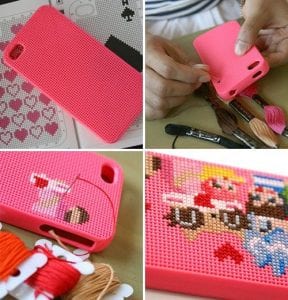 Kanaviçe Telefon Kılıfları Şablonları - Resim 41