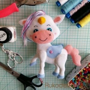 Keçe Unicorn Yapılışı - Resim 38