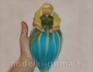Yün Keçeden Peri Yapımı - Resim 17