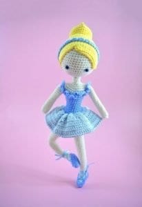 Amigurumi Balerin Bebek Yapılışı 17
