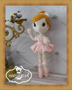 Amigurumi Balerin Bebek Yapılışı 23