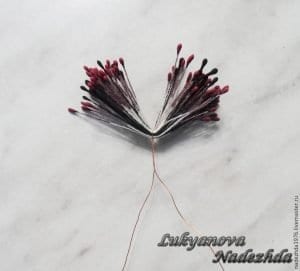 Yün Keçeden Çiçek Yapımı - Resim 16