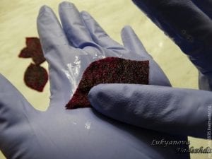 Yün Keçeden Çiçek Yapımı - Resim 30