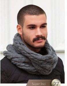 90 Değişik Erkek Örgü Atkı Modelleri - Erkek Örgü Atkı Modelleri 71