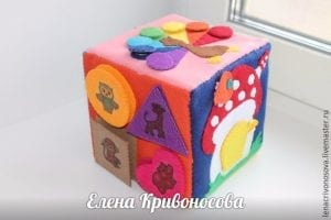 Keçeden Küp Oyuncak Yapımı - Resim 41