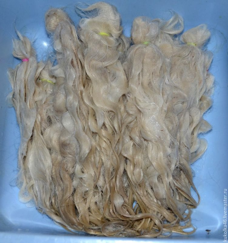 Keçi Yününden Oyuncak Bebek Saçı Yapımı 12