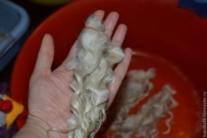 Keçi Yününden Oyuncak Bebek Saçı Yapımı 15